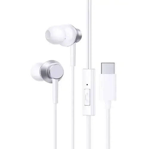 Casti Stereo Baseus Encok CZ11, USB Type-C, Microfon (Alb)