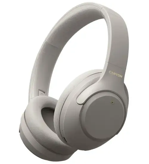 Casti Stereo Canyon OnRiff 6, Bluetooth, Microfon, ANC (Gri)