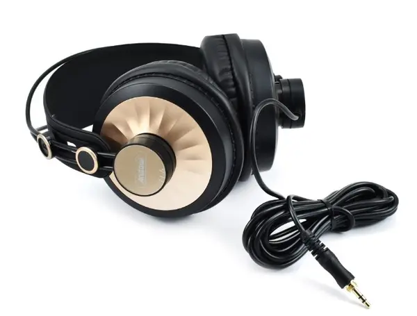 Casti stereo cu fir D68 cu jack 3,5 mm negre