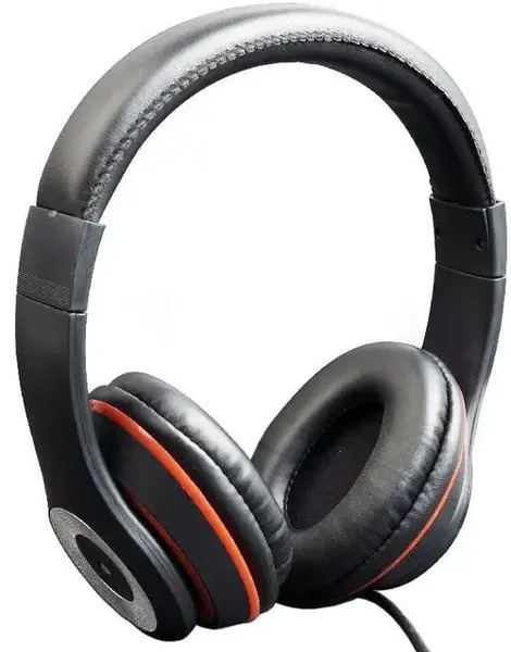 Casti Stereo Gembird Los Angeles MHS-LAX-B, Microfon (Negru/Rosu)