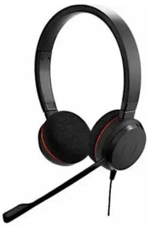 Casti Stereo Jabra Evolve 20 MS, Microfon (Negru)