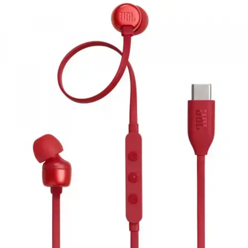 Casti Stereo JBL Tune 310C, USB-C Rosu