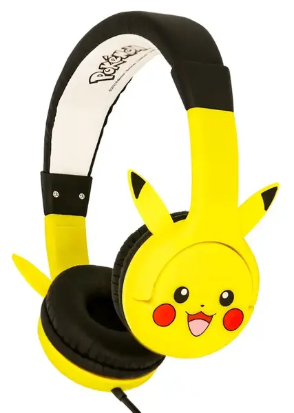 Casti Stereo OTL Pikachu, Pentru copii, Cu fir (Negru/Galben)