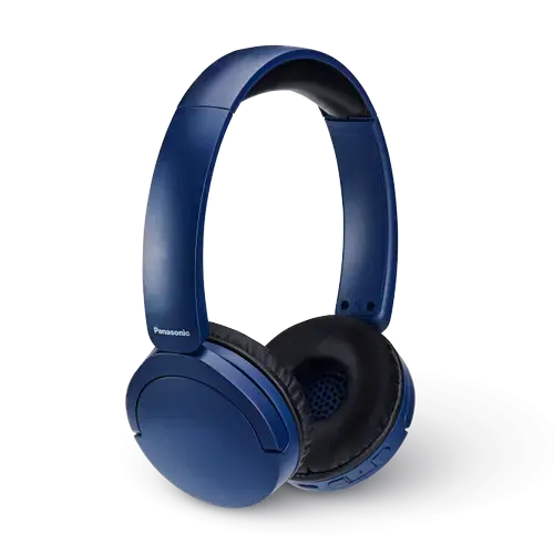 Casti Stereo Panasonic RB-HF630BE-A, Wireless, Bluetooth 5.3, ENC, Multipoint, XBS, Autonomie 72 ore (Albastru)