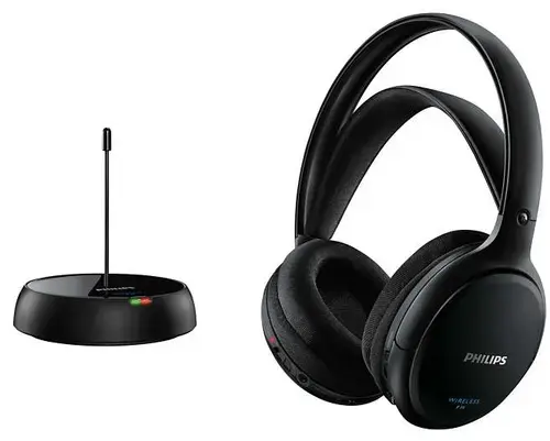 Casti Stereo Philips SHC5200, Wireless (Negru)