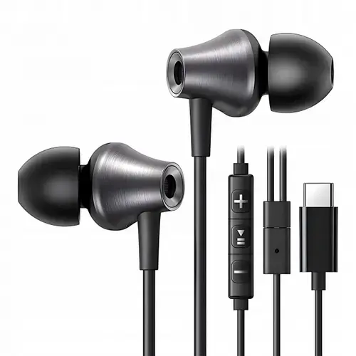 Casti Stereo Ugreen EP105, USB-C, Negru