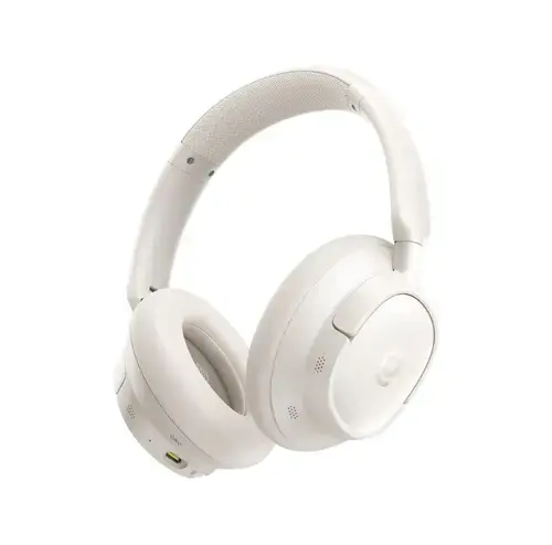 Casti Stereo Wireless Baseus Bass BH1 NC, Bluetooth 6.0, Hybrid ANC, Autonomie 80 de ore, 5 Microfoane ENC cu AI (Alb)