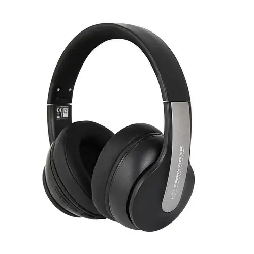 Casti Stereo Wireless Esperanza Silence EH240, ANC, Bluetooth, Microfon (Negru)