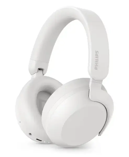 Casti Stereo Wireless Over Ear Philips TAH8000WT/00, Bluetooth, Hybrid ANC, 4 Microfoane, Autonomie 50 ore (Alb)