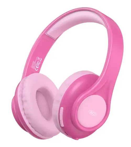 Casti Stereo Wireless XO Design BE54 Cartoon Kids, Bluetooth, A2DP, Roz