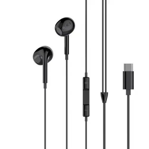 Casti Stereo XO Design EP74, USB-C, Negru