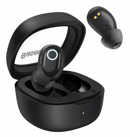 Casti True Wireless Baseus Bowie WM02, Bluetooth 5.3, Microfon (Negru)
