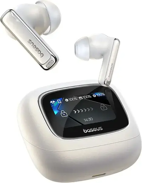 Casti True Wireless Baseus M2s Ultra, Bluetooth, WS, Bluetooth 5.3, Autonomie 30 ore, ANC, Hi-Res Audio (Negru)
