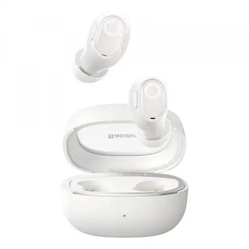 Casti True Wireless Baseus WM02+, Bluetooth, Alb