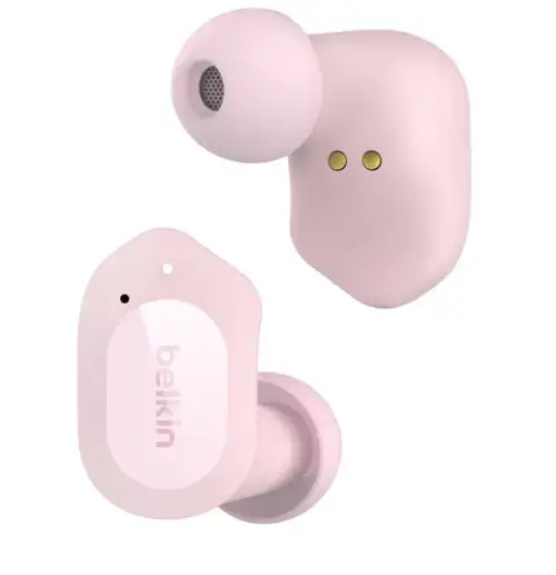 Casti True Wireless Belkin SoundForm Play, Bluetooth, Waterproof IPX5 (Roz)