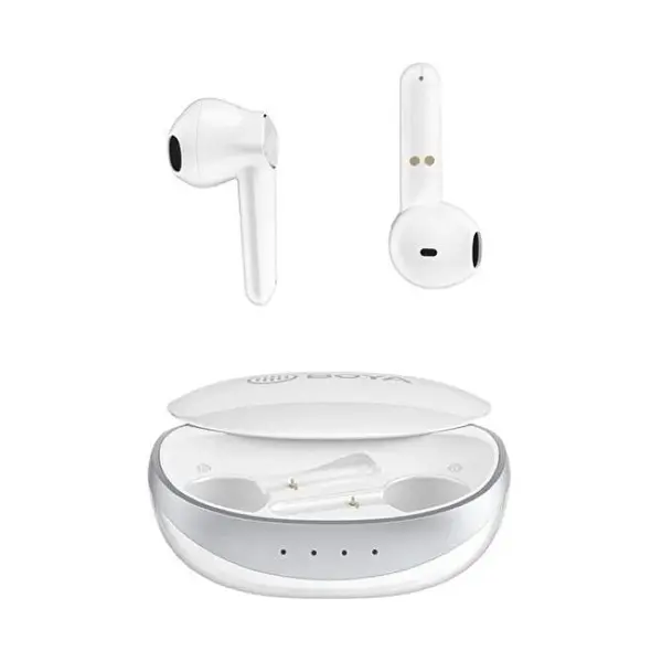 Casti True Wireless Boya Stereo, Bluetooth V5.1, USB-C, In-Ear, Alb