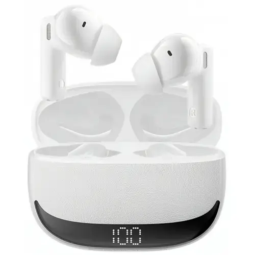 Casti True Wireless BWOO BW40, Bluetooth, ANC, Alb