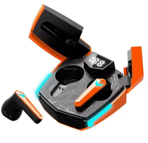 Casti True Wireless CANYON DoubleBee GTWS-2, Gaming, Bluetooth, USB-C (Portocaliu)