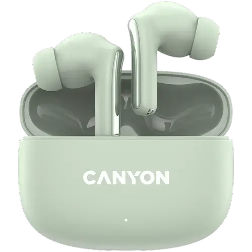 Casti True Wireless CANYON OnGo 9, Bluetooth 5.4, Microfon (Verde)