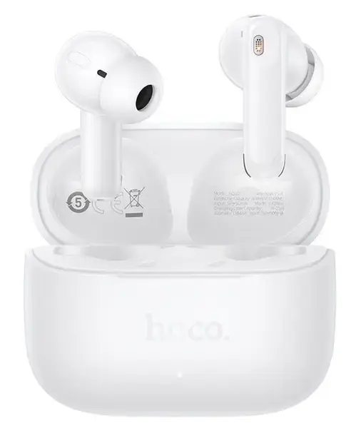 Casti True Wireless HOCO EQ30, Bluetooth, Alb