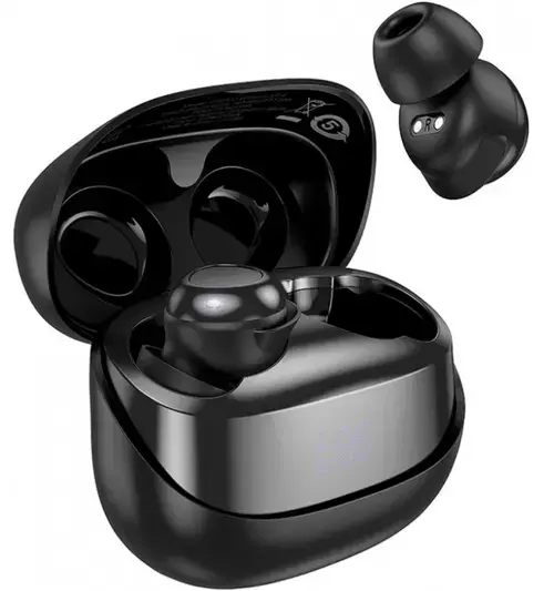 Casti True Wireless HOCO EW200, Bluetooth, Microfon (Negru)