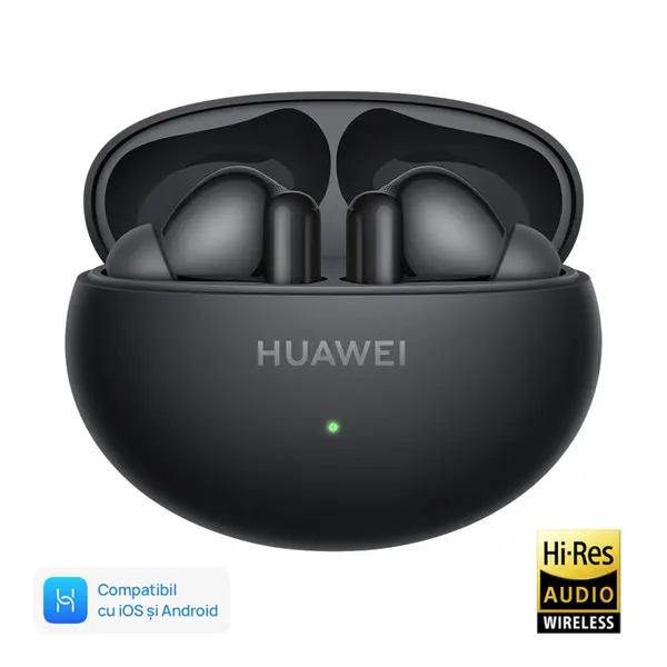 Casti True Wireless Huawei FreeBuds 6i, Black