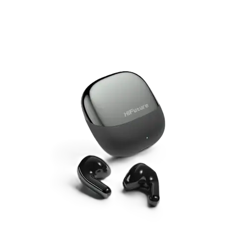 Casti True Wireless In Ear HiFuture Chromebuds, Bluetooth, ENC, Pana la 30 de ore autonomie, Ultra Bass, IPX5 (Titan)