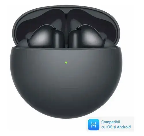 Casti True Wireless In-Ear Huawei FreeBuds 7i, Bluetooth, Intelligent Dynamic ANC, Autonomie 35 ore, IP54 (Negru)