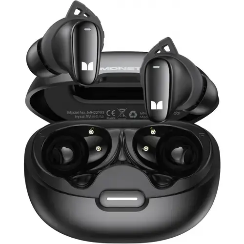 Casti True Wireless Monster N-Lite 206, Bluetooth, Negru