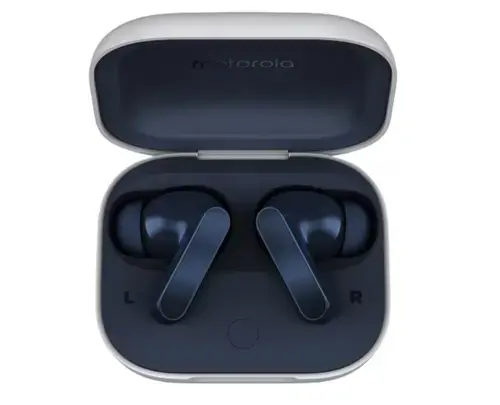 Casti True Wireless Motorola MOTO Buds Guitar, Bluetooth, In-Ear, Smart ANC, Dolby Atmos, Sunet Bose (Albastru)