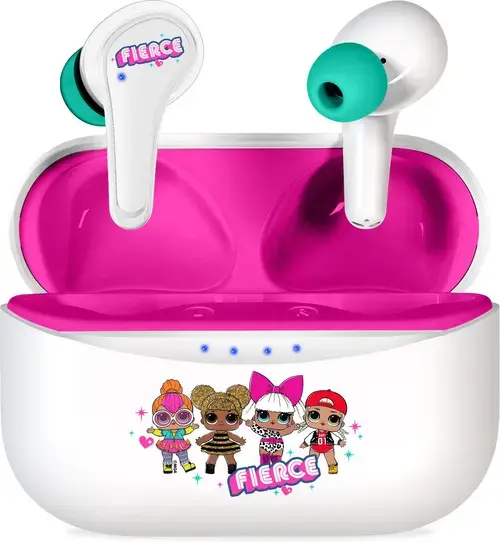 Casti True Wireless OTL Technologies L.O.L Β.Β. NATION, Bluetooth 5.3, Microfon (Alb/Roz)