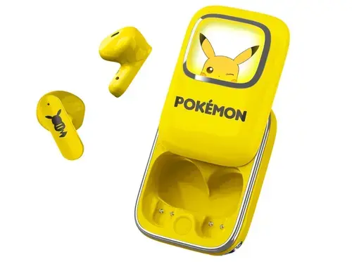 Casti True Wireless OTL Technologies POKÉMON PIKACHU SLIDE, Bluetooth, Autonomie 6 ore, Control tactil, Microfon (Galben)