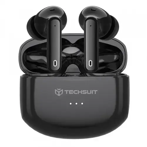 Casti True Wireless Techsuit CW1 Audira Pro, Bluetooth, ANC, Negru