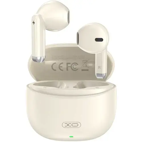 Casti True Wireless XO Design X33, Bluetooth, Microfon (Bej)