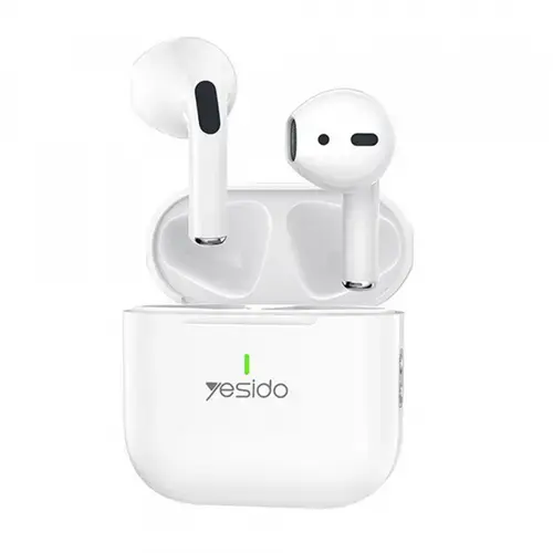 Casti True Wireless Yesido TWS17, Bluetooth, Alb