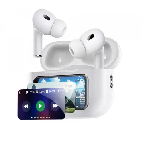 Casti True Wireless Yesido TWS29, Bluetooth, Alb