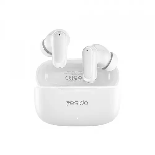 Casti True Wireless Yesido TWS38, Bluetooth, Alb