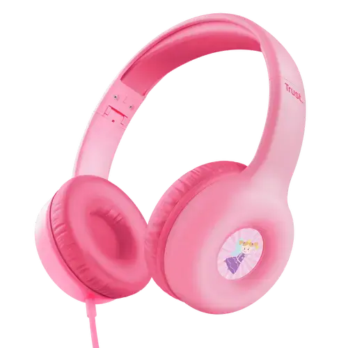 Casti Trust Nouna Kids, Jack 3.5mm, Stereo 2.0 (Roz)