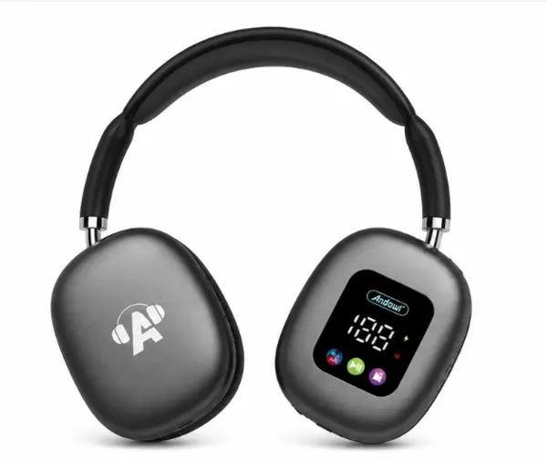 Casti wireless Andowl Q EM60 Bluetooth display LED control tactil sunet stereo HiFi
