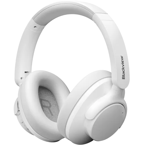 Casti wireless Blackview Fitbuds H1, BT 5.4, ANC, 40mm, 20Hz - 20kHz, HI-Res, White