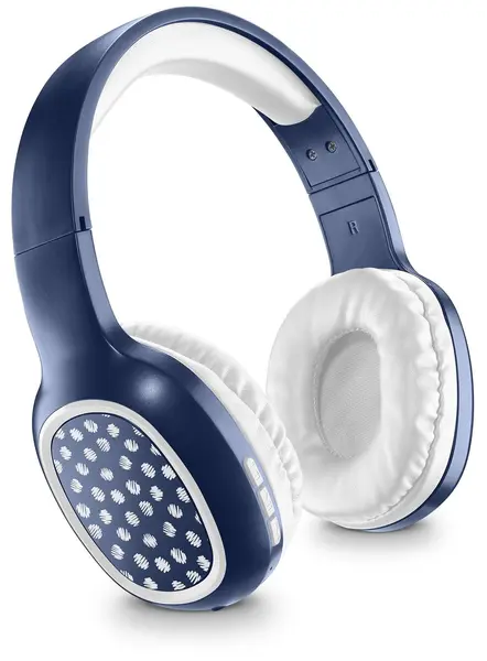 Căști wireless Cellularline - MS Basic Shiny Pois, albastru
