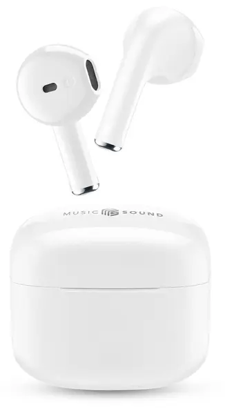 Căști wireless Cellularline - Music Sound Swag, TWS, albe