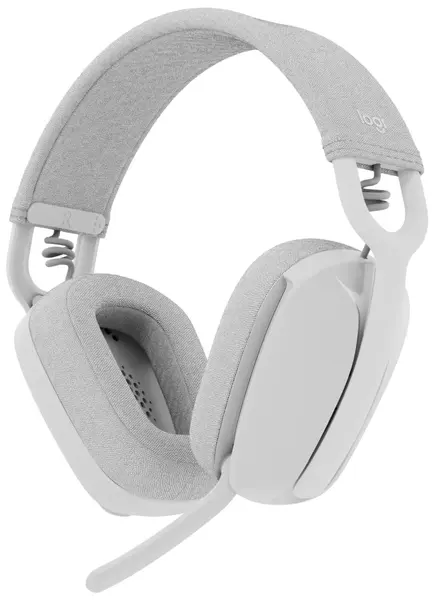 Căști wireless cu microfon Logitech - Zone Vibe 100, albe/gri