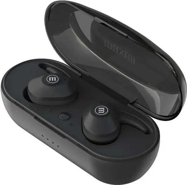 Căști wireless cu microfon Maxell - Mini Duo EB-BT, TWS, negre
