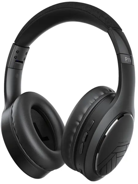 Căști wireless cu microfon PowerLocus - P19, negru