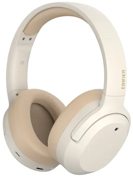 Căști wireless Edifier - W820NB Plus, ANC, alb/bej