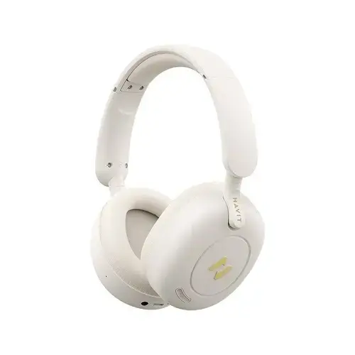 Casti wireless HAVIT H655BT, Bluetooth 5.3, Bej