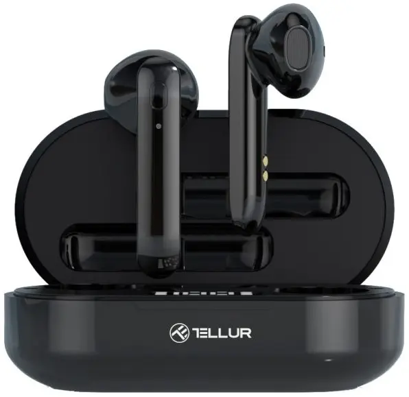 Căști wireless Tellur - Flip, TWS, negre