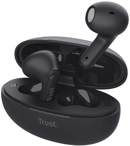 Căști wireless Trust - Yavi, TWS, ENC, negre