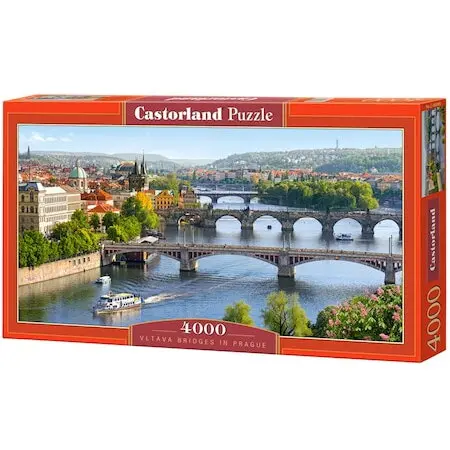 Castor Puzzle Castorland, Pod peste Vltava, Praga, 4000 piese